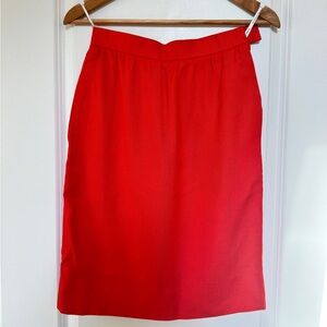 Givenchy Bold Red Pencil Skirt